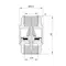 Зворотний клапан Thermo Alliance Forte 3/4"ВВ нікель із латунним штоком TAF240W20