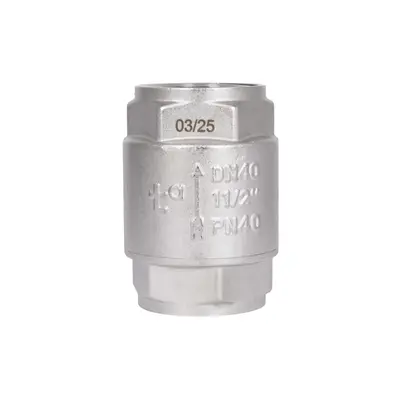 Зворотний клапан із латунним штоком Thermo Alliance Forte 1 1/2"ВВ нікель TAF240W40