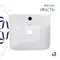 Комплект Qtap Tern: Раковина напольна моноблок 440х380х830 мм White + Донний клапан PU02O