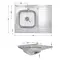 Кухонна мийка Brinex 6080-L 0,6 мм Satin (BRIN6080LSAT06)