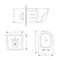 Унітаз підвісний Jay Rimless 485×360×320 мм, White, з сидінням Slim Duroplast/ Soft-close/ Quick Relase QT07335177RW Qtap
