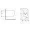 Біде підвісне Qtap Gemini 485×340×300 мм, White QTTAU28W49120