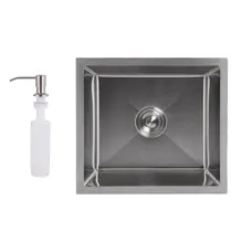 Мийка для кухні інтегрована під стільницю Lidz Handmade H4843 Brushed Steel 3,0/1,0 мм LDH4843BRU49441