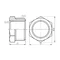 Футорка SD Forte 1/2"х3/8" ЗВ SF374159