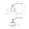 Кран кульовий Thermo Alliance Standart 1" ВР для води (важіль) SD600NW25PN40