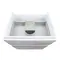 Комплект Qtap Albatross 605х825х460 White тумба підлогова + раковина урізна QT0171TN600D3060CW