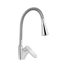 Змішувач для кухні Lidz Tani 007F3 з гнучким виливом (k40) LDTAN007F3GCR31869 Chrome/Grey