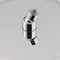 Лійка для верхнього душу Лейки Lidz Лейка 125 245 мм округла LDNIA125NKS37518 Nickel