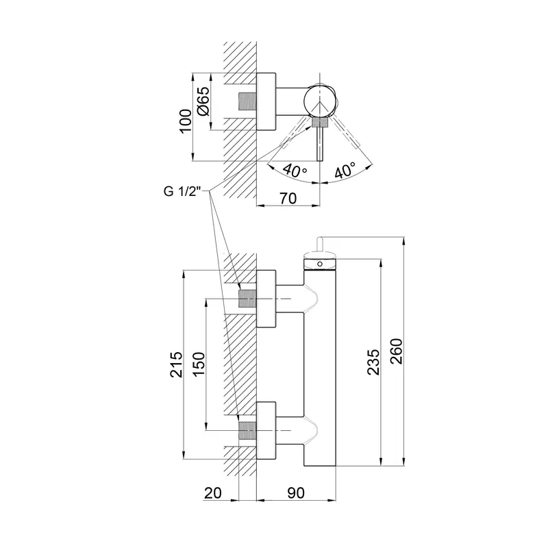 Змішувач для душу Qtap Robin QTROB4060102K Black Chrome Змішувач для душу Qtap Robin QTROB4060102K Black Chrome