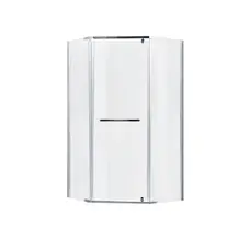 Душова кабіна Lidz Dozorca SC90x90.CRM.LOW.TR, скло прозоре 6 мм без піддона