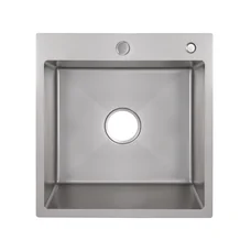 Мийка для кухні інтегрована Lidz Handmade H5050G (LDH5050GPVD43620) Brushed Grey PVD 3,0/1,0 мм