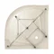 Душова кабіна Lidz Latwa SC90x90.SAT.LOW.FR, скло Frost 4 мм + Lidz Душовий піддон KAPIELKA ST90x90x15