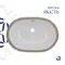 Комплект Qtap Stork: Раковина врізна овальна 570x390x210 мм White + Донний клапан PU02O