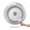 Кухонна мийка Brinex 510-D 0,8 мм Satin (BRIN510SAT08)