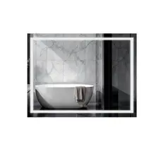 Дзеркало Qtap Mideya (DC-F613) 700х500 з LED-підсвічуванням Touch, з антизапотіванням, димером QT2078NCF7050W