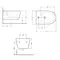 Біде підвісне Qtap Robin 515x370x350 мм, Marble QT13551381GMR