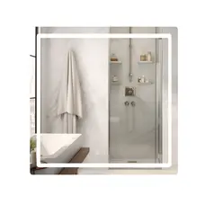 Дзеркало Qtap Mideya (MI2) 700х800 з LED-підсвічуванням Touch, з антизапотіванням, димером, рег. яскравості QT2078DCF7080