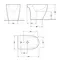 Біде підлогове Qtap Presto Quadro 540×340×400 мм, White QTPRE29W49124