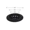Сітка для сифона Lidz Acsis LA27 Black, силіконова, 117х117х37 мм LDACS33BLM49775
