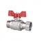 Кран кульовий з накидною гайкою Thermo Alliance Forte 3/4" ВЗ для води прямий SF261W20