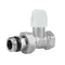 Кран радіаторний Icma 1/2" з антипротіканням прямий без ручки №815+940