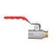 Кран кульовий Thermo Alliance Standart 1/2" ВЗ для води (важіль) SD605NW15PN40