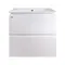 Комплект Qtap Albatross 605х725х460 White тумба підвісна + раковина урізна QT0172TP600D3060CW