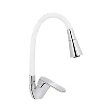 Змішувач для кухні Lidz Tani 008F3 з гнучким виливом (k40) LDTAN008F3WCR37037 Chrome/White