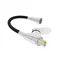 Змішувач для кухні Lidz Tani 007F3 з гнучким виливом (k40) LDTAN007F3BCR37649 Chrome/Black