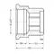 Подовжувач латунний Thermo Alliance Standart 1/2"ВН, L=40 мм SD4221540