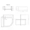 Душовий піддон Lidz KAPIELKA ST90x90x26
