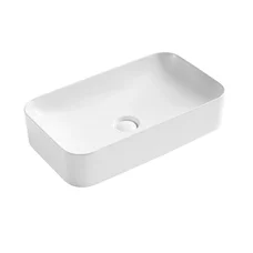 Раковина-чаша Qtap Tern 605x350x140 White з донним клапаном QT17112270W