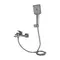 Змішувач для ванни Qtap Presto (з душовим гарнітуром) QTPRE259GRP45584 Graphite