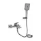 Змішувач для ванни Qtap Presto (з душовим гарнітуром) QTPRE259GRP45584 Graphite