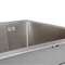 Мийка для кухні інтегрована Lidz Handmade H7849L крило ліворуч (LDH7849BRUL45592) Brushed Steel 3,0/1,0 мм