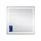 Дзеркало Qtap Mideya 800x800 з LED-підсвічуванням Touch, з антизапотіванням, димером QT2078NCF8080W