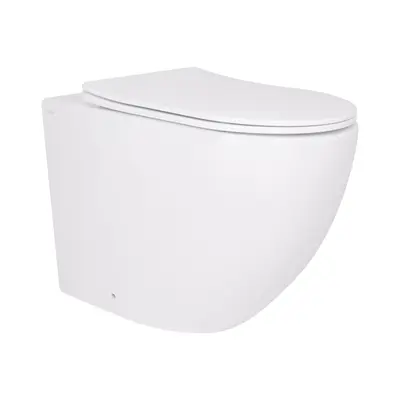 Унітаз підвісний Qtap Robin Ultra Quiet безобідковий з сідінням Soft-close 520x365x365 мм WHITE