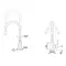 Змішувач для кухні Brinex Pure 015F3 з гнучким виливом   Graphite/Grey BRIPUR015F3GRG