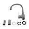 Змішувач для кухні Brinex Pure 015F3 з гнучким виливом   Graphite/Grey BRIPUR015F3GRG