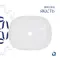 Комплект Qtap Aquarius: Раковина накладна прамокутна 470x380x120 мм White + Донний клапан PU02