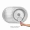 Кухонна мийка Brinex 7750 0,8 мм Micro Decor (BRIN7750MDEC08)