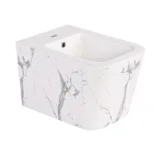 Біде підвісне Qtap Tern 520x350x330 мм, Marble QT17551303GMR