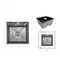 Lidz Handmade H5050HB Мийка для кухні інтегрована Decor Black PVD Honeycomb 2,5/0,5 мм LDH5050BDECPVD48369