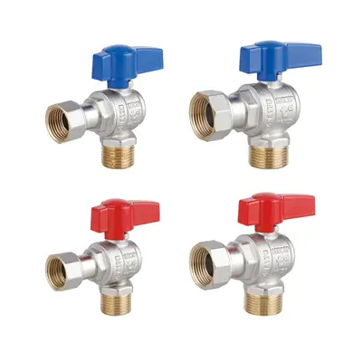 Комплект кутовий кранів Thermo Alliance Standart 1/2"ВН -3/4"ВН з накидною гайкою для підключення котла TAS225RBW1520