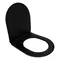 Сидіння для унітаза Qtap (Robin 490) 425x363x50 мм, Matt Black, з мікроліфтом Slim Duroplast, Quick Release QTSC179MB48676