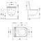 Унітаз підвісний Qtap Gemini Ultra Quiet 485×340×350 мм, White, з сидінням Slim Duroplast / Soft-close / Quick Release QTTAU26W49119