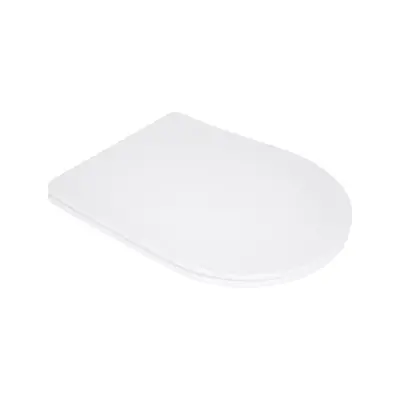 Сидіння для унітазу Qtap (Evia, Arvin, Leo 630) 410x330x22 мм, White, з мікроліфтом, Slim Duroplast, Quick Release QTSC179W49264