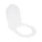 Сидіння для унітазу Qtap (Evia, Arvin, Leo 630) 410x330x22 мм, White, з мікроліфтом, Slim Duroplast, Quick Release QTSC179W49264