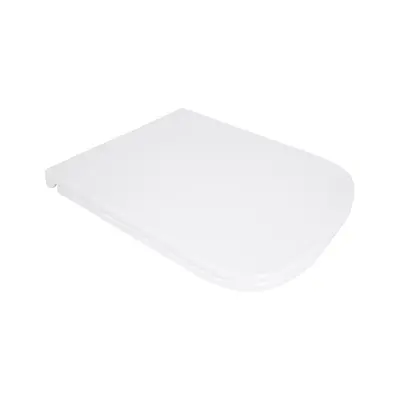 Сидіння для унітазу Qtap (Gemini 490) 428x344x37,5 мм, White, з мікроліфтом, Slim Duroplast, Quick Release QTSC179W49385