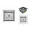 Мийка для кухні інтегрована Lidz Handmade H4545H Decor Honeycomb 2,5/0,5 мм LDH4545HDEC49437